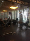 smoking area Charles de Gaulle at Terminal 2E - Gate - K45